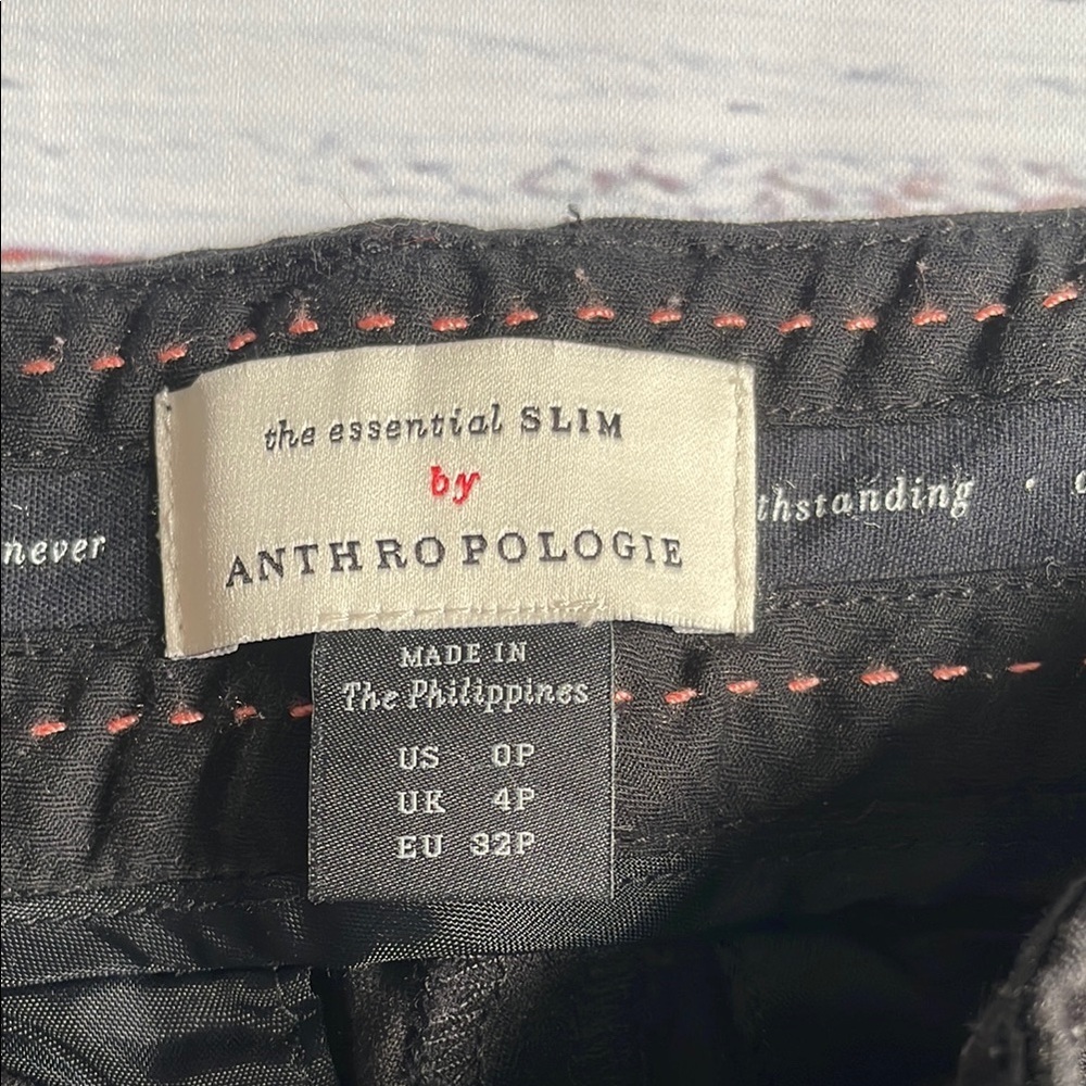 The essential SLIM by ANTROPOLOGIE Women’s Black Pants - Picture 2 of 7
